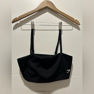 Gymshark Black Bandeau Sports Bra